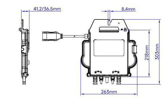 APsystems - Micro-onduleur DS3-L-SPE 500W APsystems - Micro-onduleur DS3-L-SPE 500W