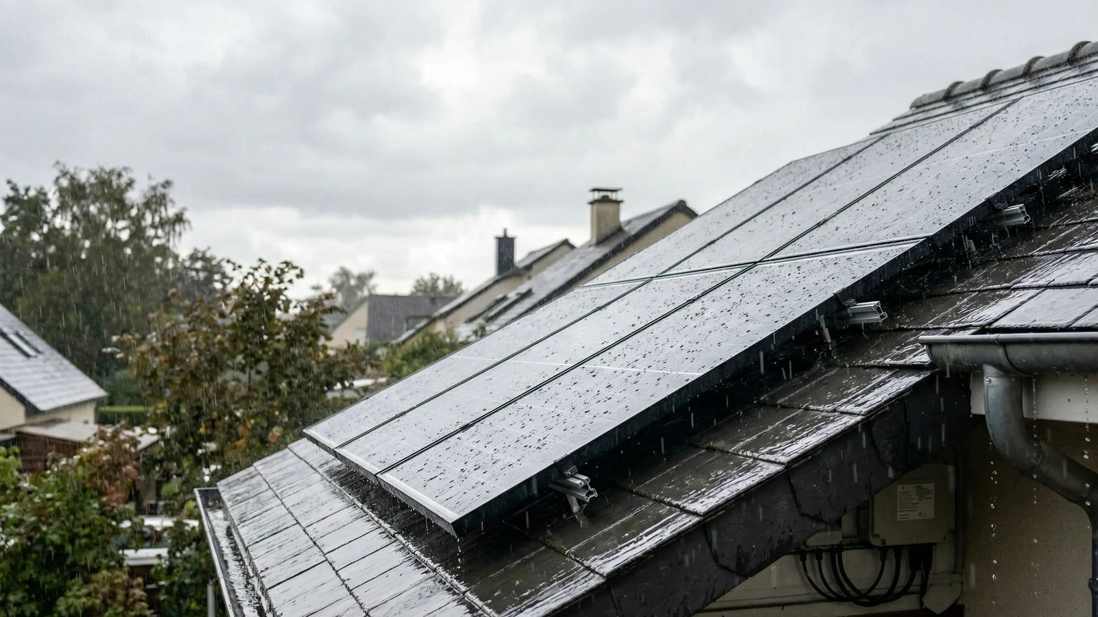 Panneaux solaires et pluie : Produisent-ils vraiment par temps gris ? La vérité sur le rendement.