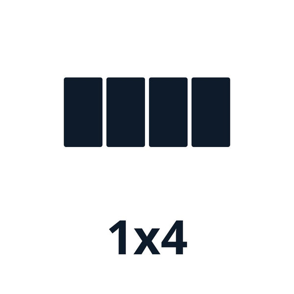 Fixations tuile 2000w｜Orientation des panneaux 1*4 (K2)