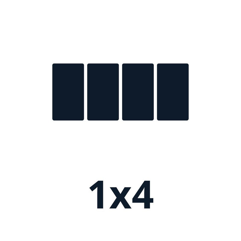 Fixations ardoise 2000w｜Orientation des panneaux 1*4 (K2)