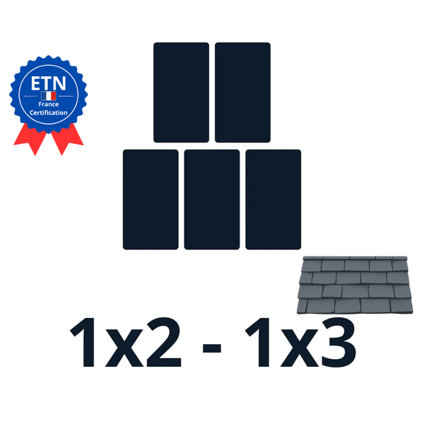 Fixations ardoise 2500w｜Orientation des panneaux 1*2 1*3 (ESDEC)