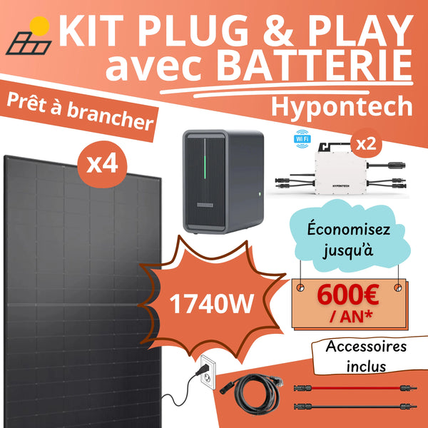 Kit Plug and Play Hypontech + Batterie Marstek 1740W