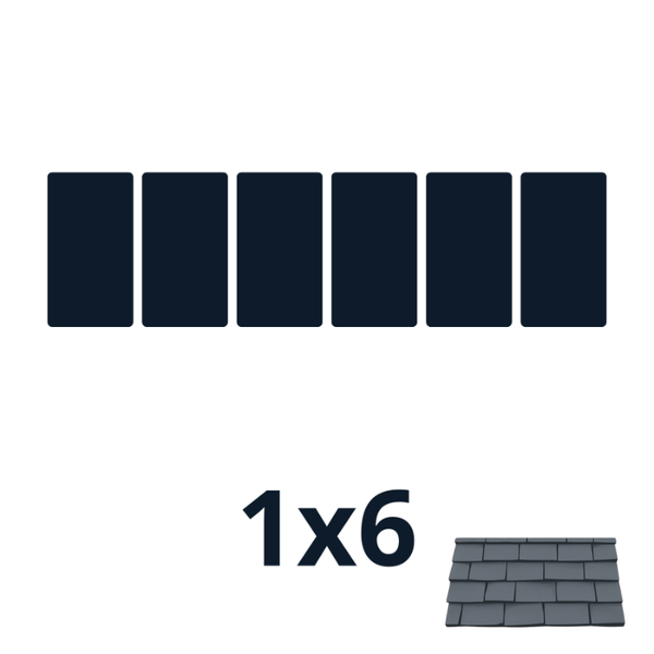 Fixations ardoise 3000w｜Orientation des panneaux 1*6 (K2)
