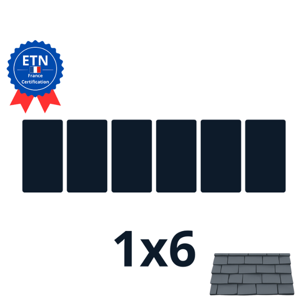 Fixations ardoise 3000w｜Orientation des panneaux 1*6 (ESDEC)