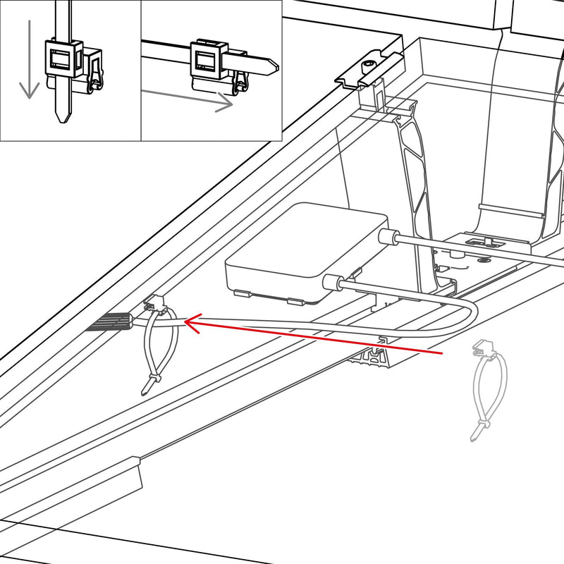 K2 SYSTEMS - Cable Manager, de serrage