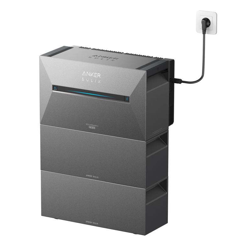 Version 10kWh Anker SOLIX - Ensemble de batterie Plug & Play 5,36kWh-10,72kWh - SolarBank 3 E2700 Pro