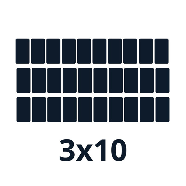 Fixations ardoise 15000w｜Orientation des panneaux 3*10 (K2)
