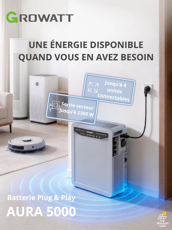 Growatt - Batterie Plug & Play 5kW - AURA 5000