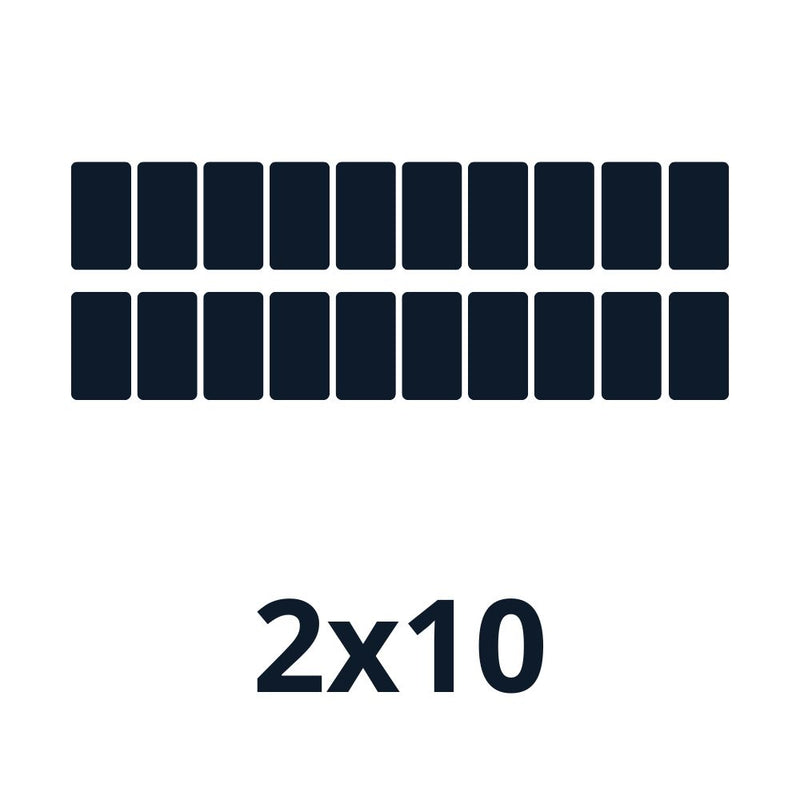 Fixations tuile 10000w｜Orientation des panneaux 2*10 (ESDEC)