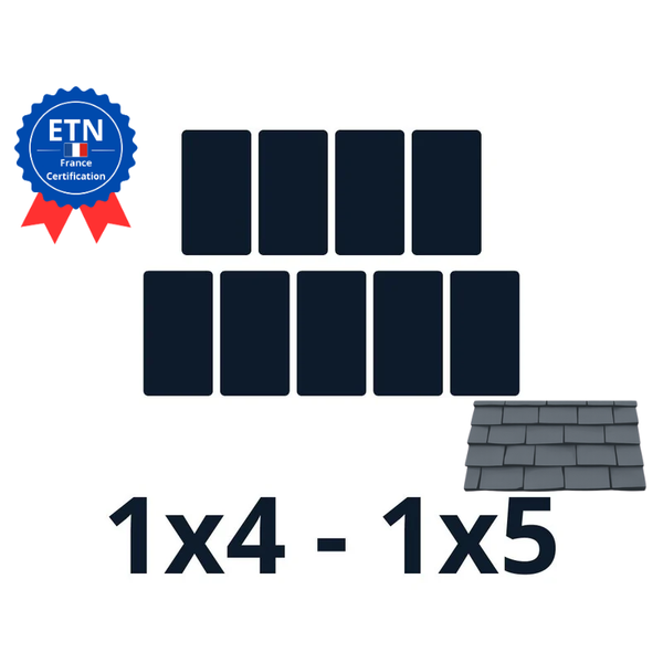 Fixations ardoise 4500w｜Orientation des panneaux 1*4 1*5 (ESDEC)