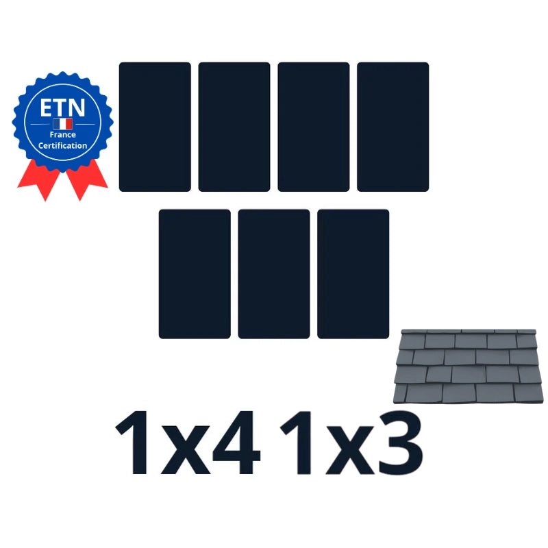 Fixations ardoise 3600w｜Orientation des panneaux 1*4 1*3 (K2)