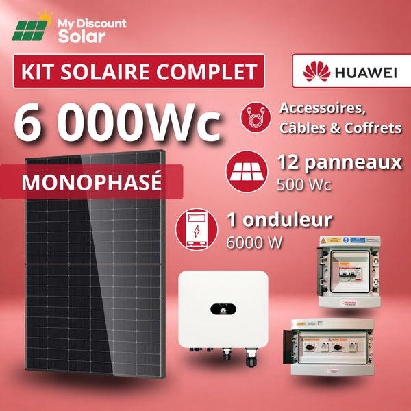 Kit Solaire Complet 6000W Monophasé - Onduleurs Huawei