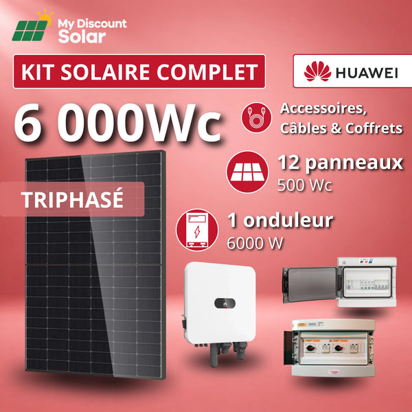Kit Solaire Complet 6000W Triphasé - Onduleurs Huawei MAP0