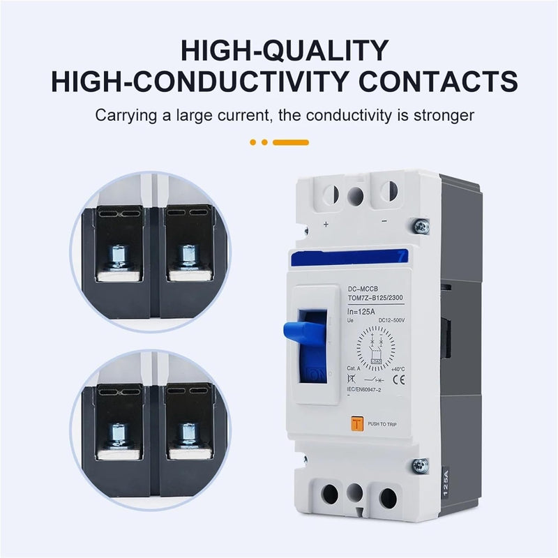 Disjoncteur DC 500V 250A MCCB 2P