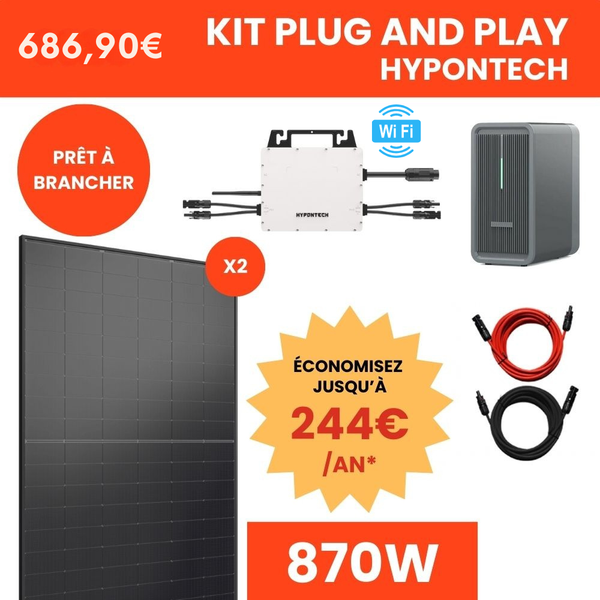 Kit Plug and Play Hypontech + Batterie Marstek 870W