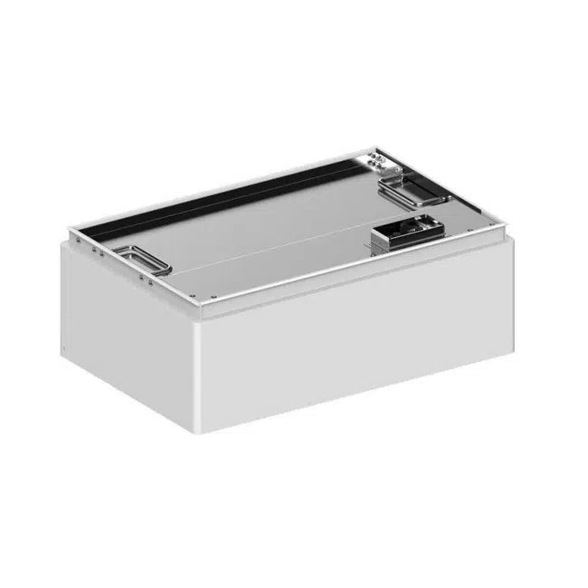 Pylontech Module de batterie 5kWh Haute Tension Force H3 vue du dessus sur un fond blanc.