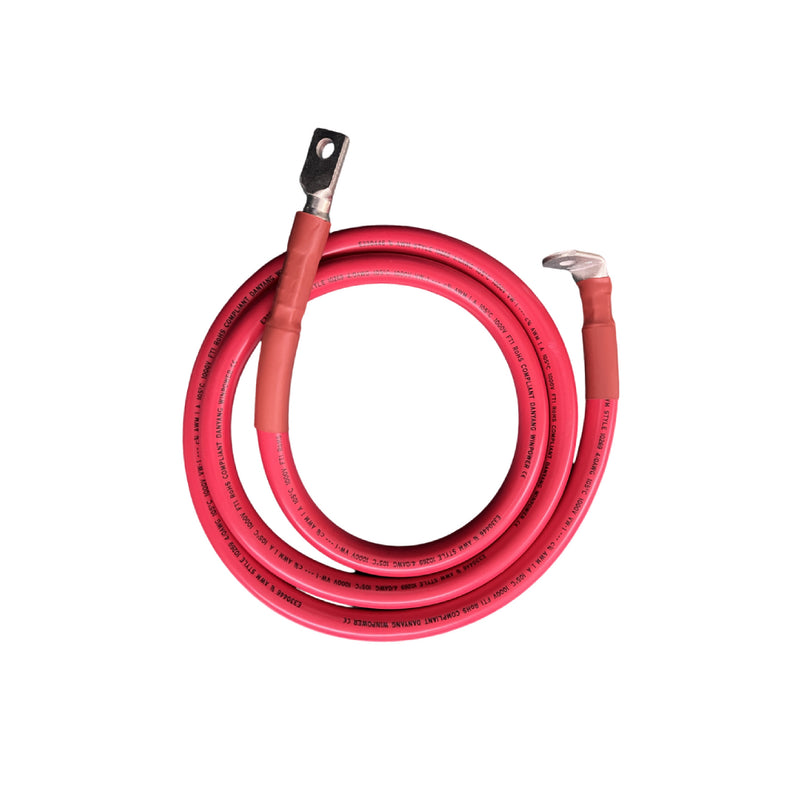 Câbles d'alimentation 67mm² noir et rouge pour batterie Pi LV1 Pytes