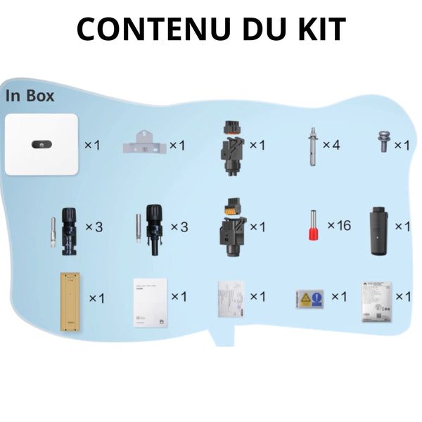 Huawei - Onduleur hybride triphasé 10kW - SUN2000-10KTL-M1 + Dongle VLAN intégré