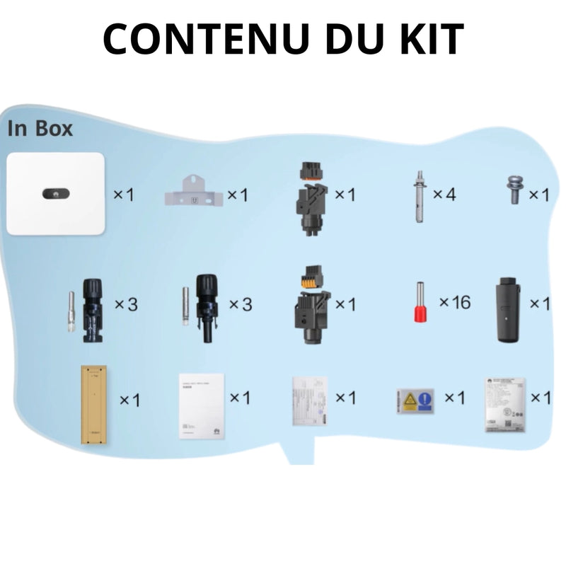 Huawei - Onduleur hybride triphasé 3kW - SUN2000-3KTL-M1