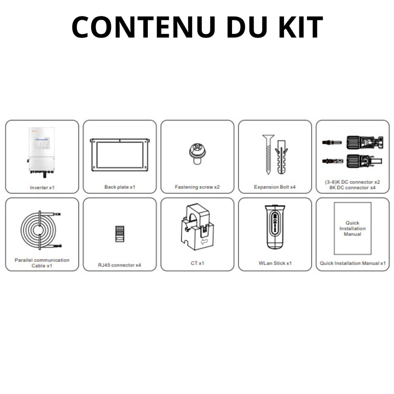 Solis - Onduleur hybride monophasé 8kW - S6-EH1P 8K-L-PLUS