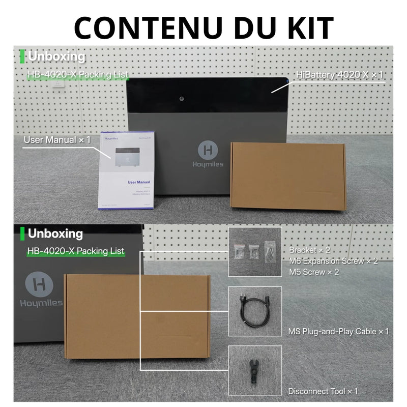 Hoymiles HiBattery 4020 X – Batterie solaire Plug & Play 4,02 kWh avec onduleur intégré