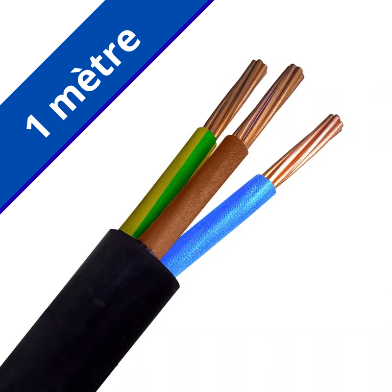 Câble électrique souple H07RN-F 3G 6mm²