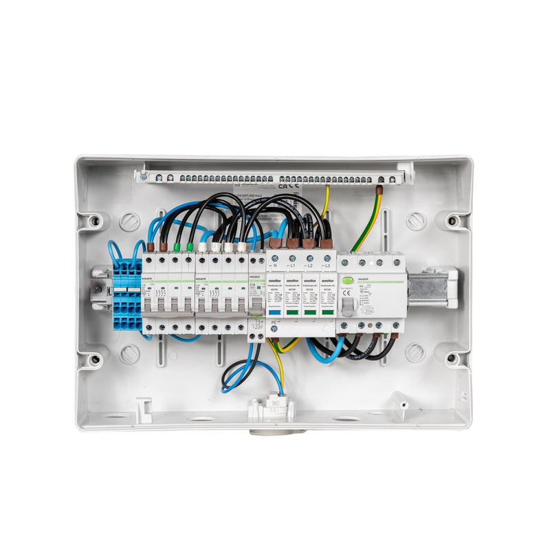 Coffret photovoltaïque AC 9kW triphasé - 20A - 30mA  (C20) - APS QT2