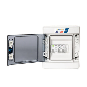 Coffret Photovoltaïque AC 6kW Monophasé - 32A - 30mA - Parafoudre - Norme NF C 15-100