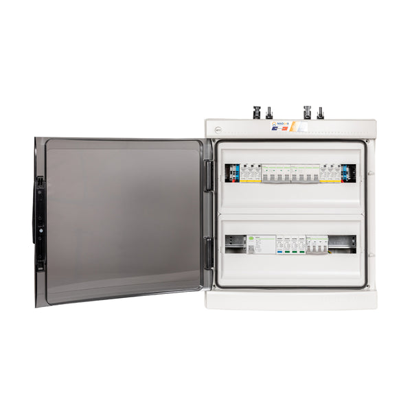 Coffret photovoltaïque AC/DC 9kW Triphasé 1000V - 2 String - 2 MPPT - Parafoudre 300mA