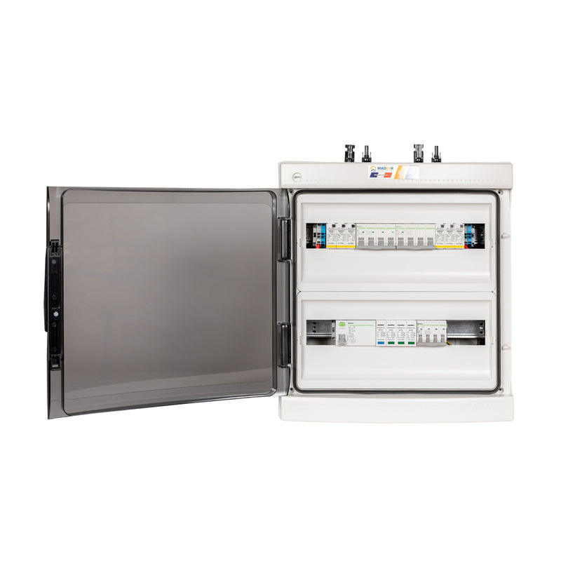 Coffret photovoltaïque AC/DC 9kW Triphasé 1000V - 2 String - 2 MPPT - Parafoudre 300mA