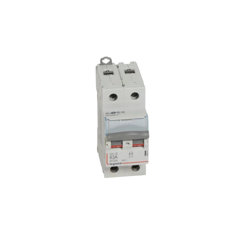 Legrand - Disjoncteur DX3 600 10kA - vis/vis - 2P 230V a 400V - 63A - courbe C - 2 modules