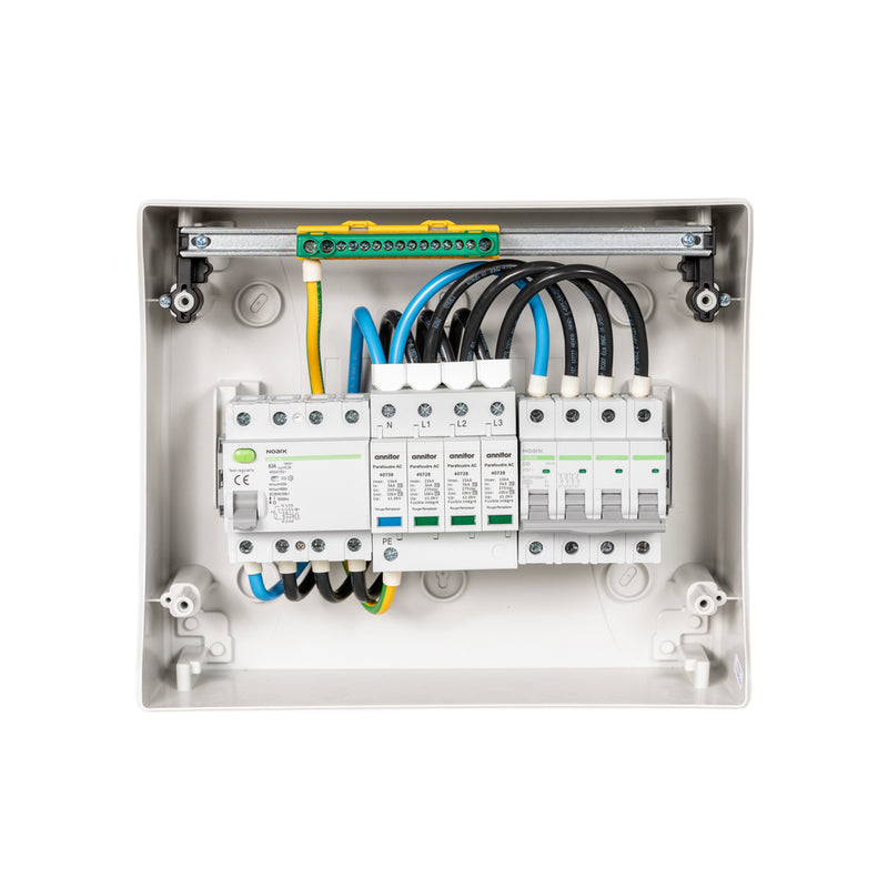 Coffret photovoltaïque AC Triphasé - 33-36kW (C63) - Parafoudre