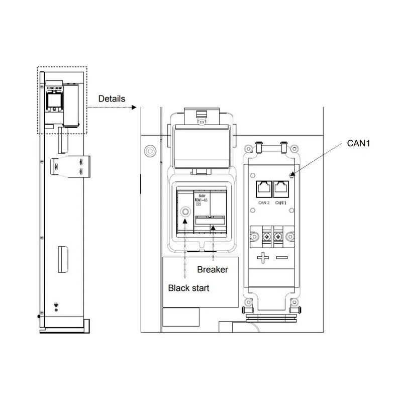 Soluna - Stockage de batterie basse tension 10K PACK LV