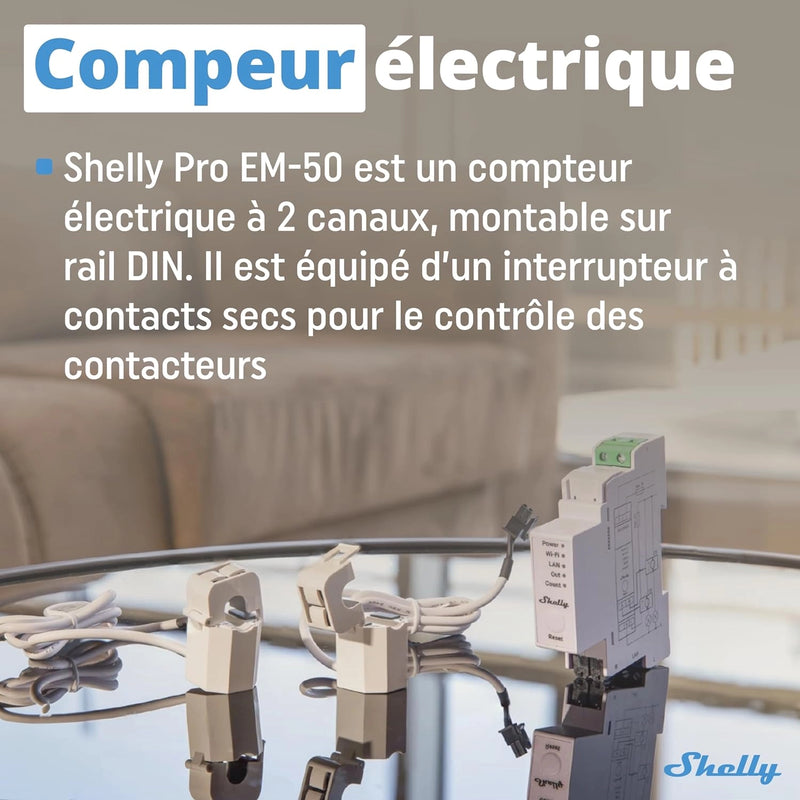 Shelly - Compteur universel Pro EM-50