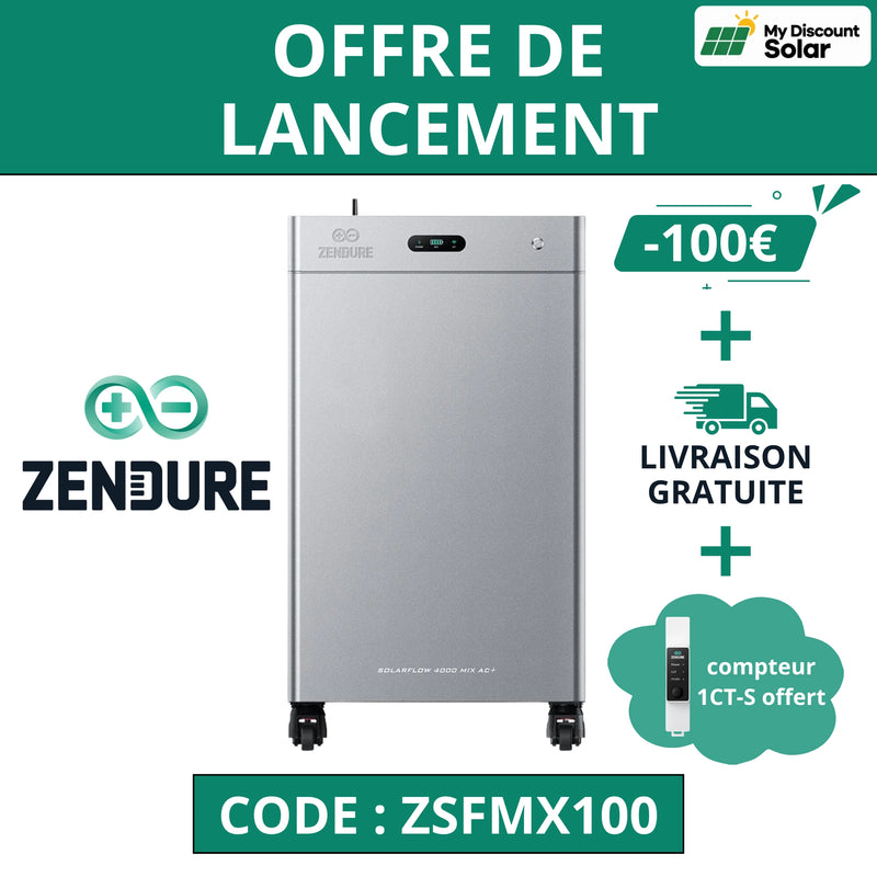 Zendure SolarFlow 4000 Mix AC+ – Système de stockage solaire Plug & Play 4000W – 8kWh