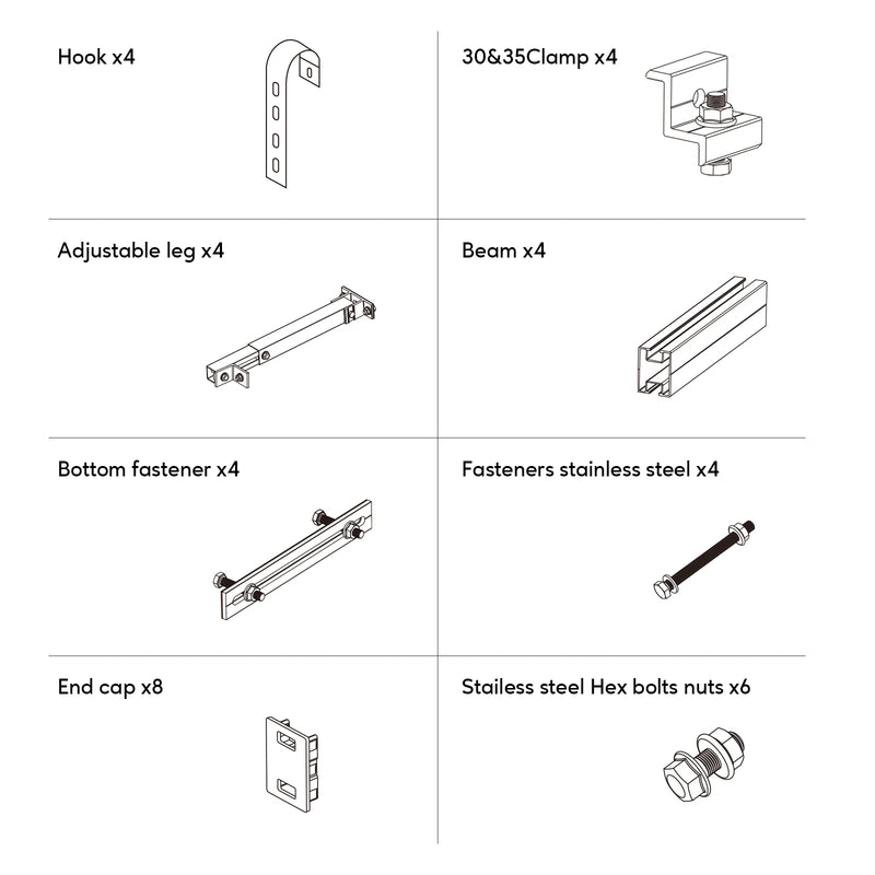 Support Easy Solar pour Balcon