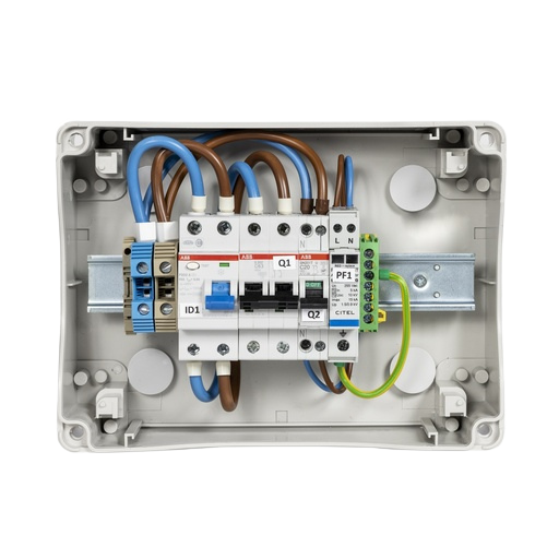 Coffret AC 8/10 KW - 1 OND MONO - 63A - 300mA