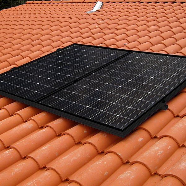 Kit de montage pour 2 panneaux solaires sur tuiles mécaniques