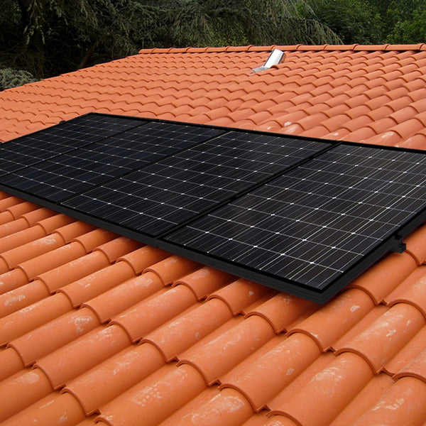 Kit de montage pour 4 panneaux solaires sur tuiles mécaniques