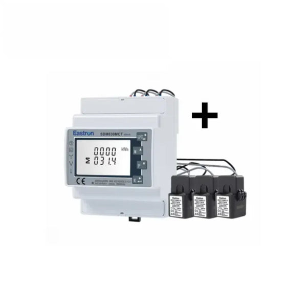 Hypontech - Compteur triphasé SDM630MCT – 3 transformateurs de courant inclus