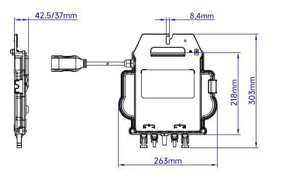APsystems - Micro-onduleur DS3 880W – 2 MPPT