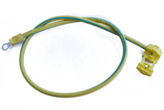 Câble Terre Solaire Souple 6mm² avec Cosse à Œillet - 500mm