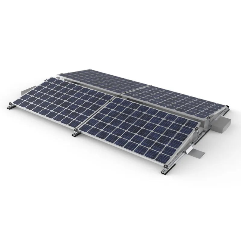 Kit de fixation au sol pour 4 panneaux solaires (2x2)