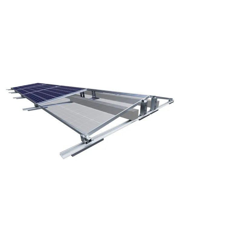 Kit de fixation au sol pour 4 panneaux solaires (2x2)