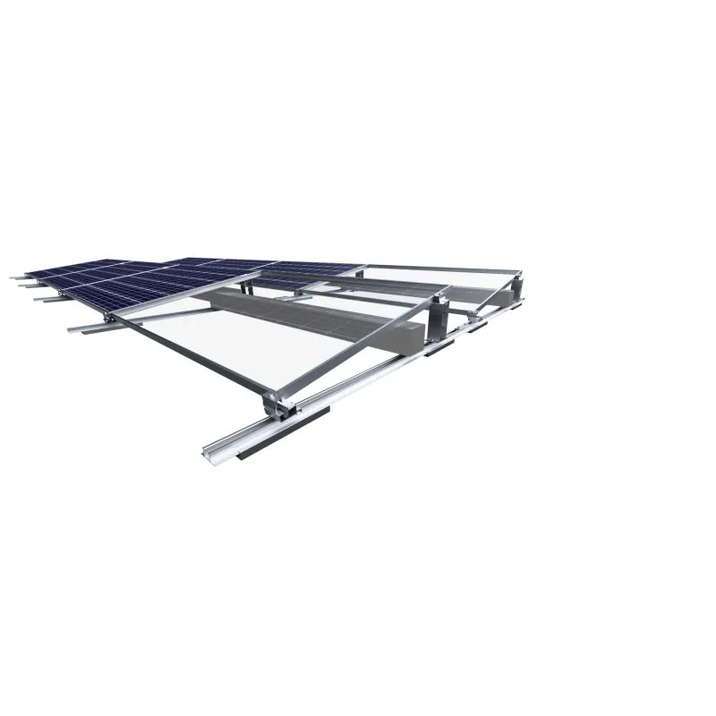 Kit de fixation au sol pour 4 panneaux solaires (2x2)
