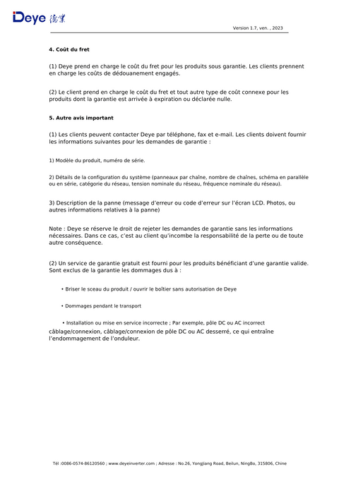 Garantie
