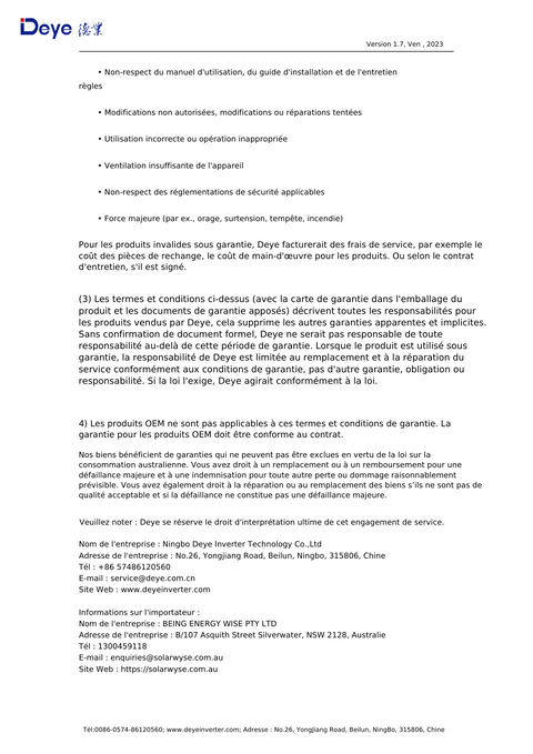 Garantie